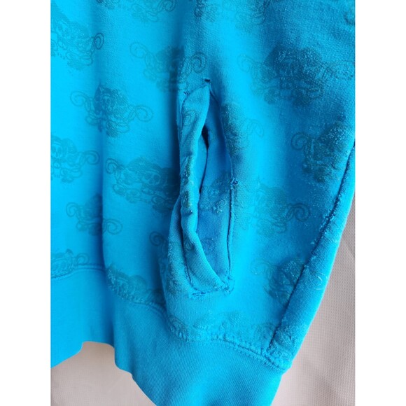 Eminem Shady LTD vintage distressed blue zip up hoodie size M - Picture 5 of 10